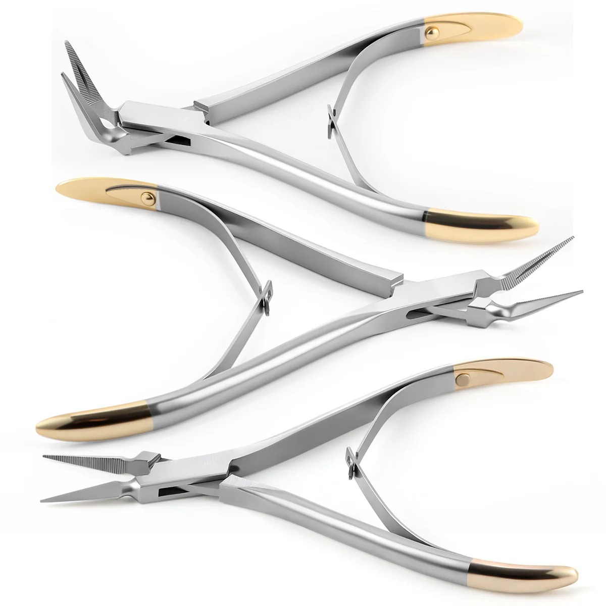 Dental Residual Root Tweezers Tooth Extraction Straight/Curved 45°/90°